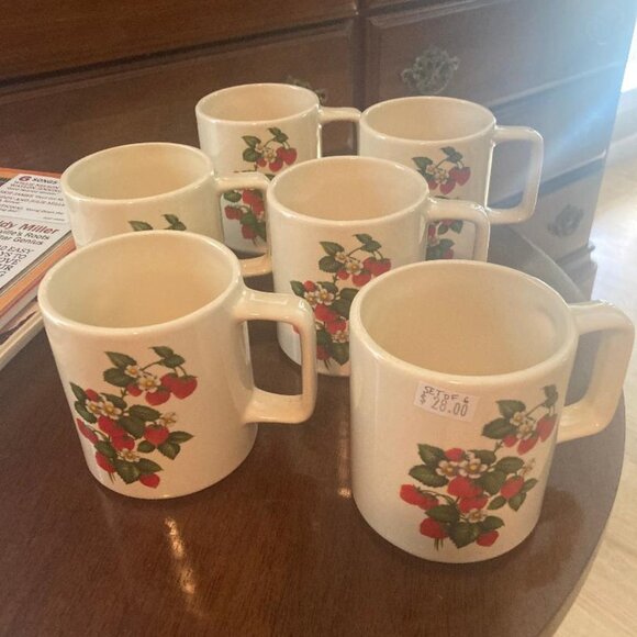 Set of 6 Vintage Coffee Mugs - Picture 2 of 3